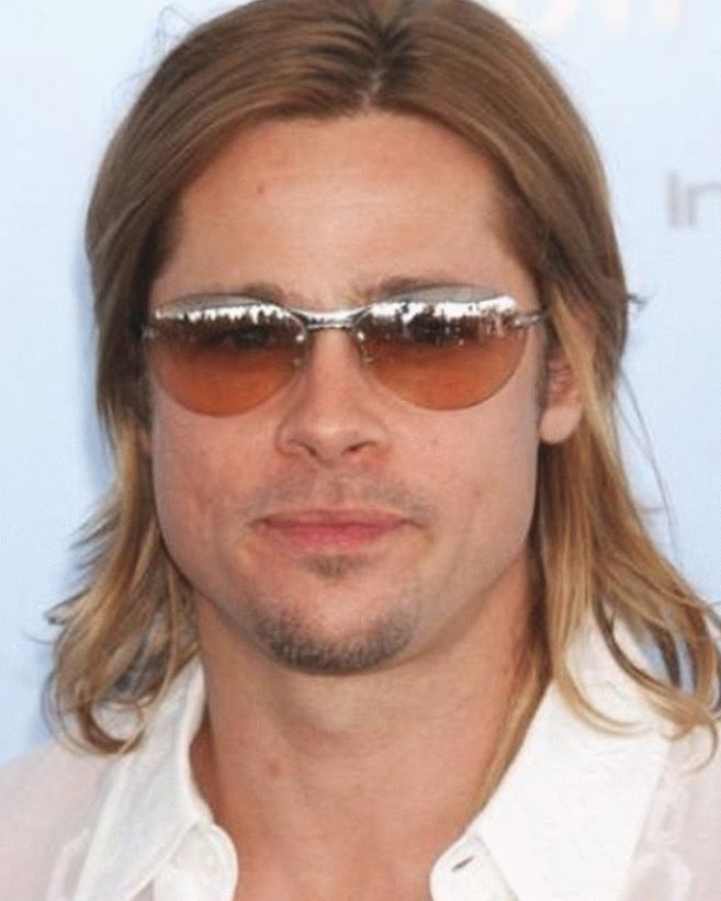 Brad pitt with facial hair