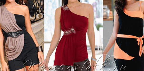 Ассиметричный Жилет На Одно Плечо С Платьем фото 19