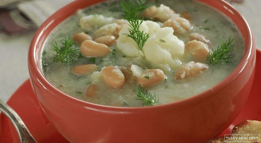 суп фасолевый с цветной капустой. суп с фасолью и цветной капустой. польский суп с фасолью. овощной суп пюре из цветной капусты. суп крестьянский.